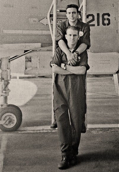 A vintage gay photo of pilots.