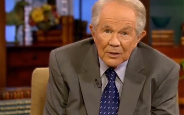 A photo of anti gay televangelist Pat Robertson.