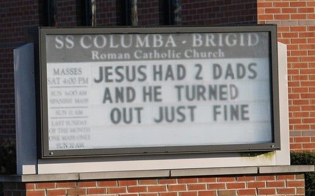 This Catholic Church Sign Says It All