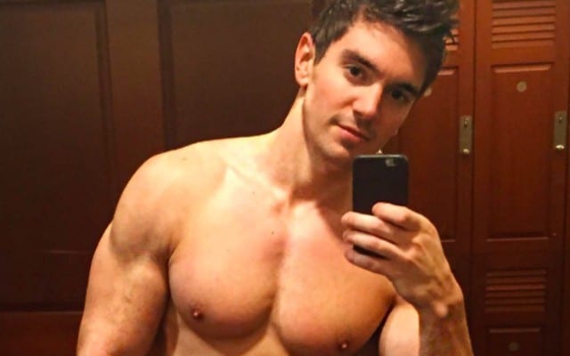 This is a photo of Steve Grand shirtless.