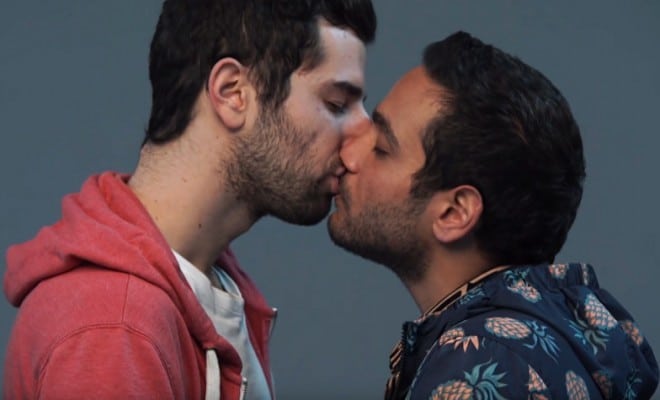 Jews and Arabs Kiss to Protest Book Banning