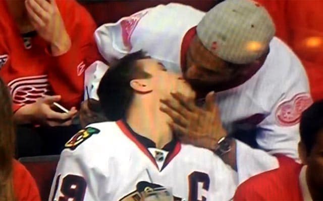 Rival Hockey Fans Play Game of Gay Chicken