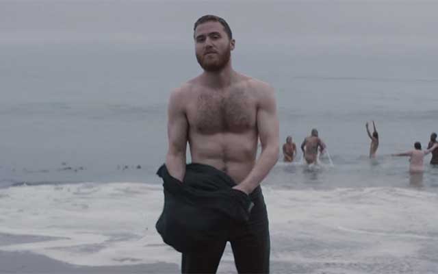 Mike Posner Goes Skinny Dipping in the Sea