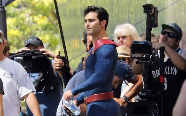 This is a photo of Tyler Hoechlin as Superman.