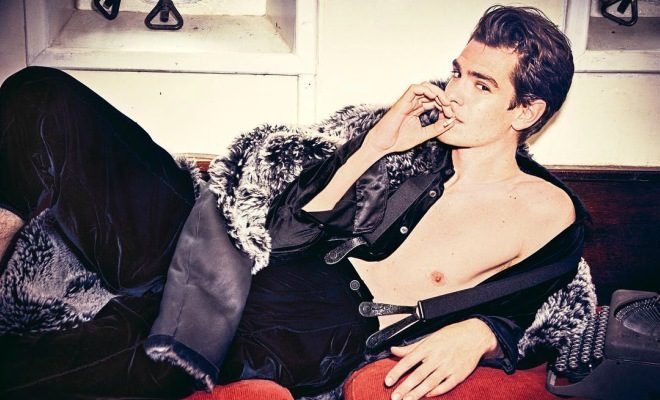 Shirtless Andrew Garfield Gets Soaked for ‘Vogue’