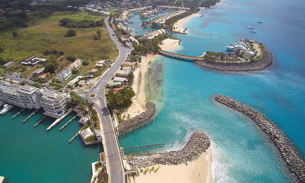 Barbados from the sky