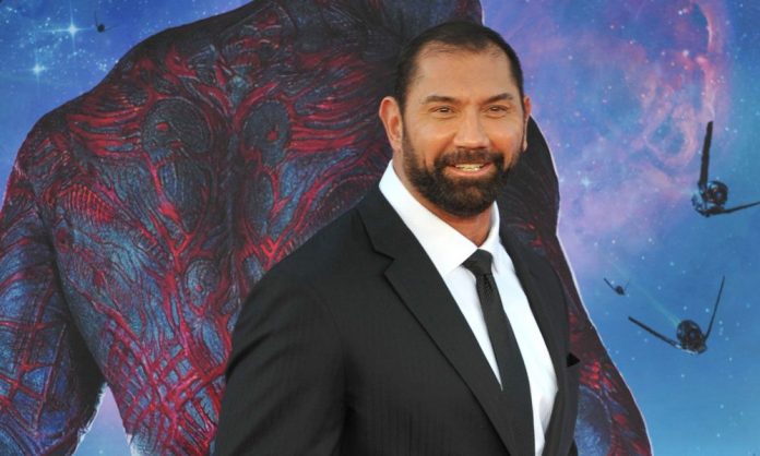 Dave Bautista at the premiere of 'Guardians of the Galaxy'