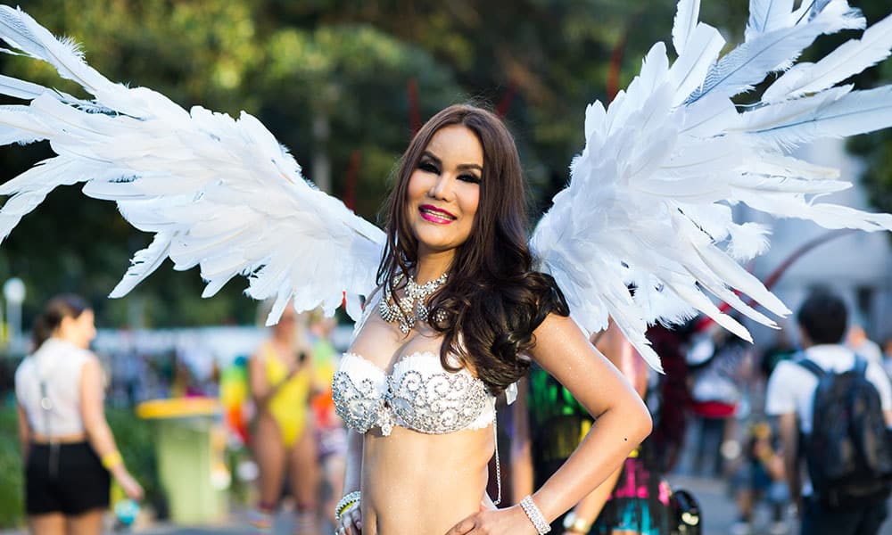 Beautiful Trans Woman at the Sydney Gay & Lesbian Mardi Gras Parade