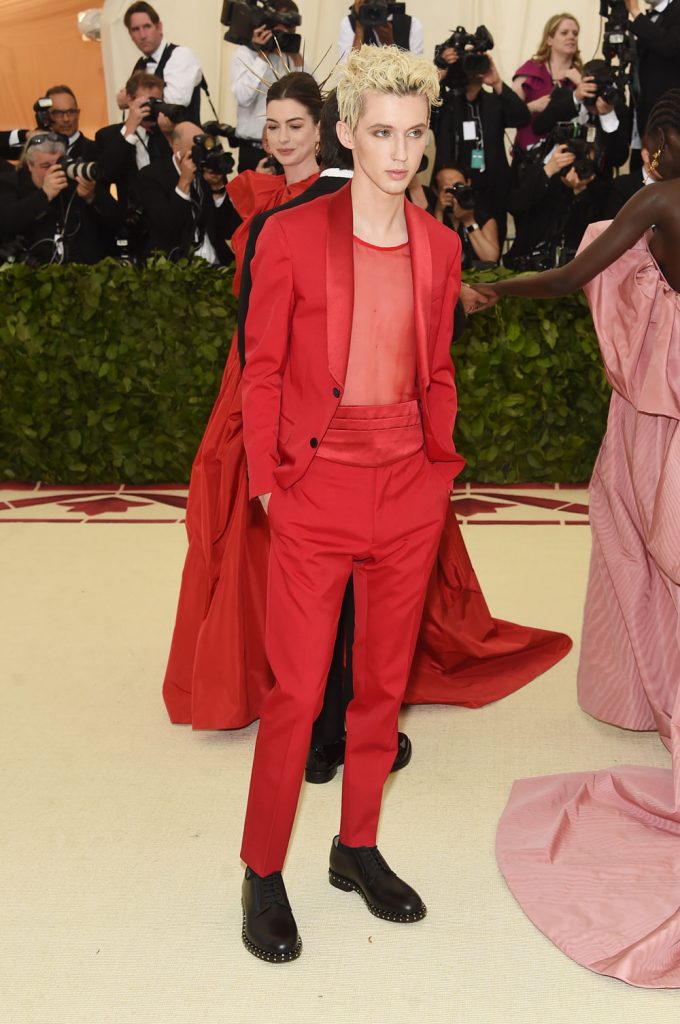 Troye Sivan attends the Heavenly Bodies: Fashion & The Catholic Imagination Costume Institute Gala