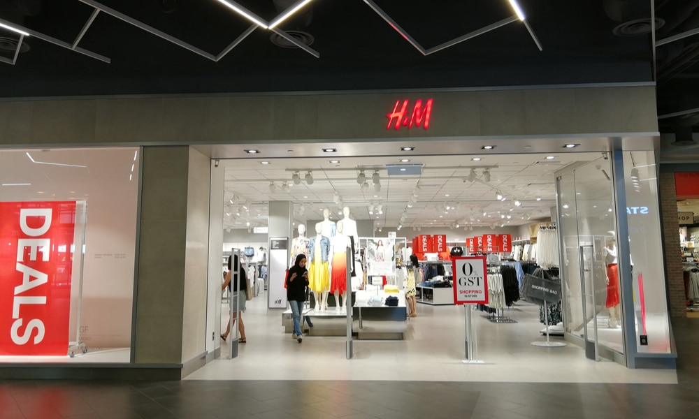 This is a photo of the front of H&M