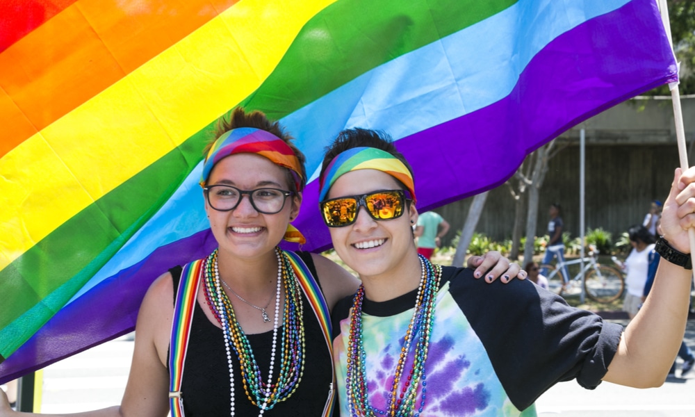 Pride Marchers in Santa Monica