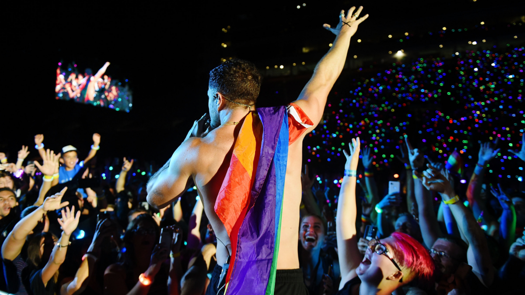 Dan Reynolds of Imagine Dragons performs at 2018 LOVELOUD Festival