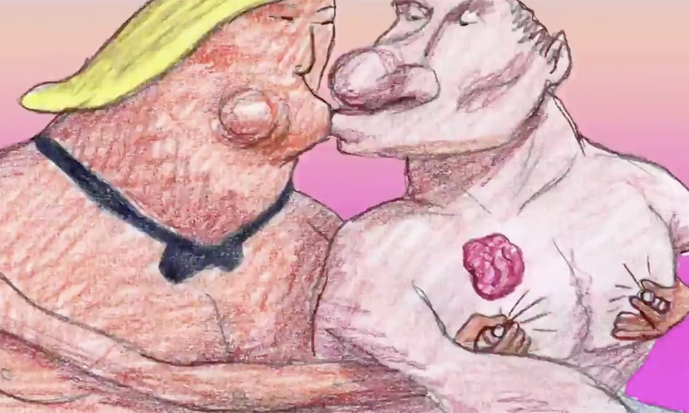 'NYT' Under Fire for 'Homophobic' Cartoon of Trump and Putin