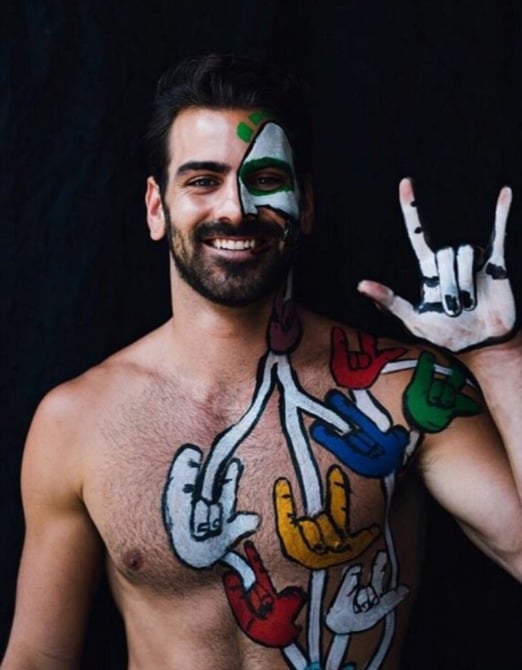 Nyle DiMarco on the cover of Gay Times cover