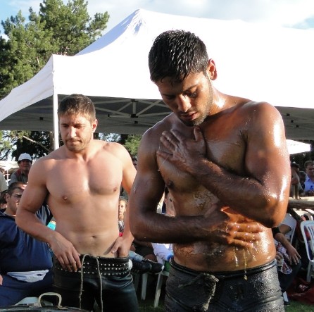 Oil wrestling is the hottest sport in Turkey. 