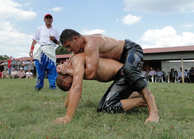 Oil wrestling is the hottest sport in Turkey. 