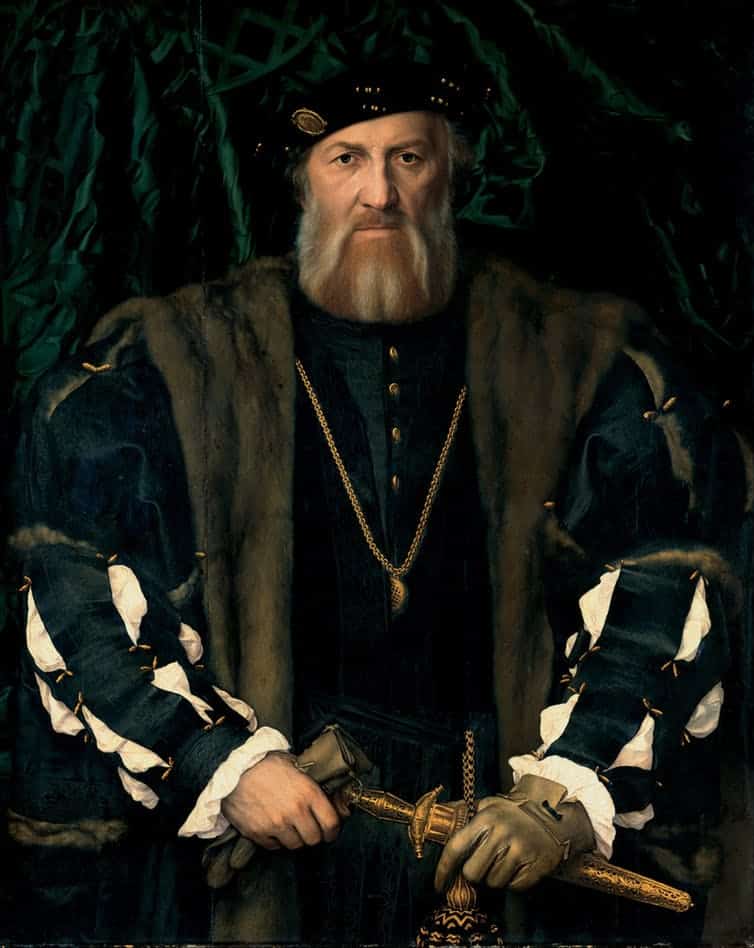 A highly virile Hans Holbein sitter.