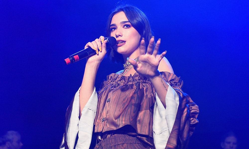 Dua Lipa performing