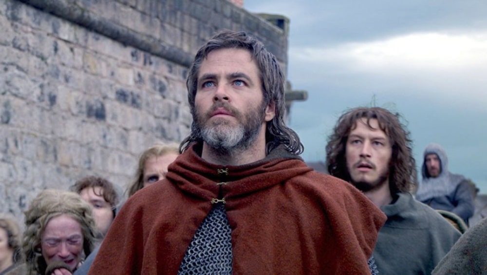 Chris Pine in 'Outlaw King'