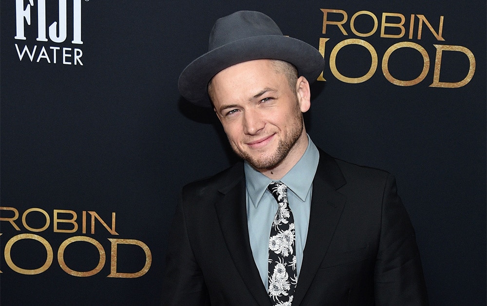 Actor Taron Egerton attends premiere