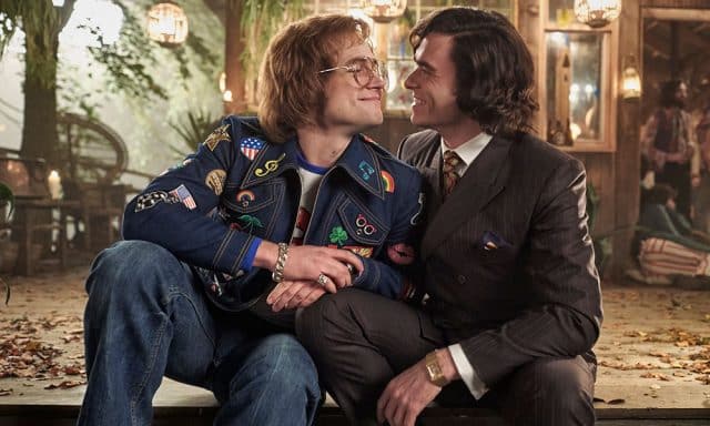 Taron Egerton and Richard Madden in 'Rocketman'