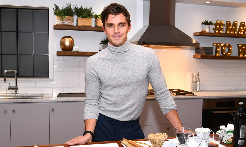 Antoni Porowski demonstrates preparing a signature dish