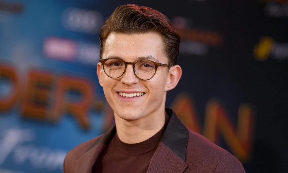 Tom Holland attends the premiere of Sony Pictures' 