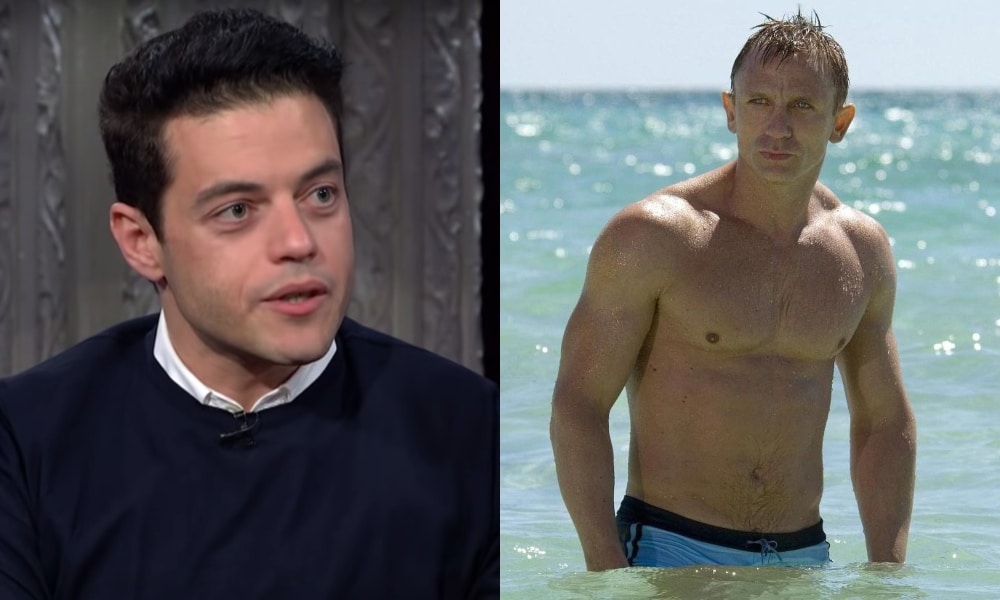 Daniel Craig Kissed Rami Malek on Set of 'No Time to Die'