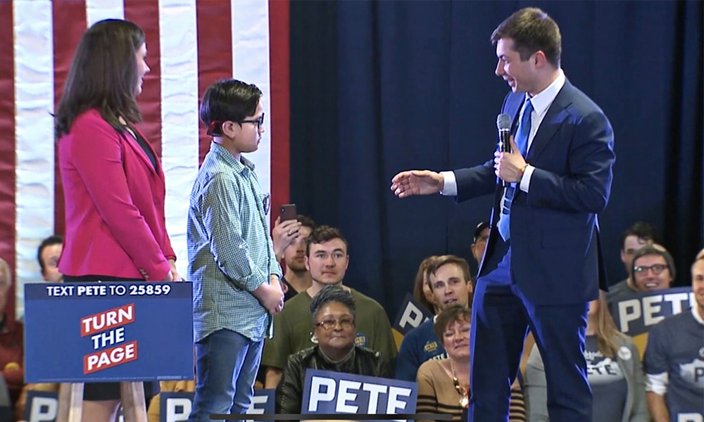 This 9-Year-Old Boy Came Out During Pete Buttigieg’s Denver Rally