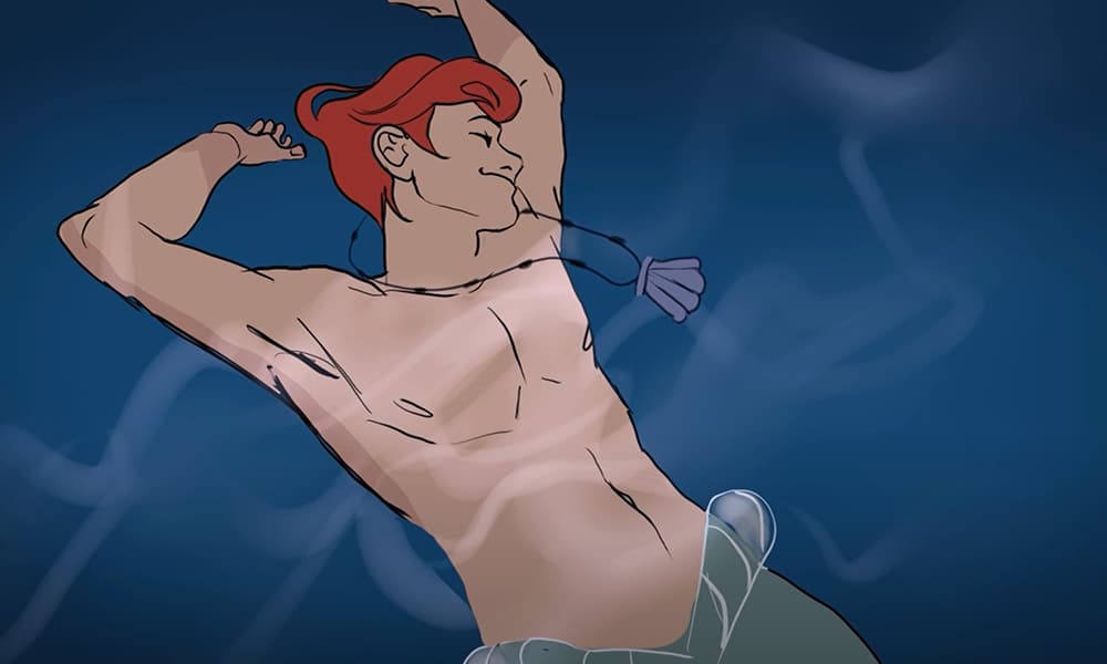 Male Ariel from The Little Mermaid