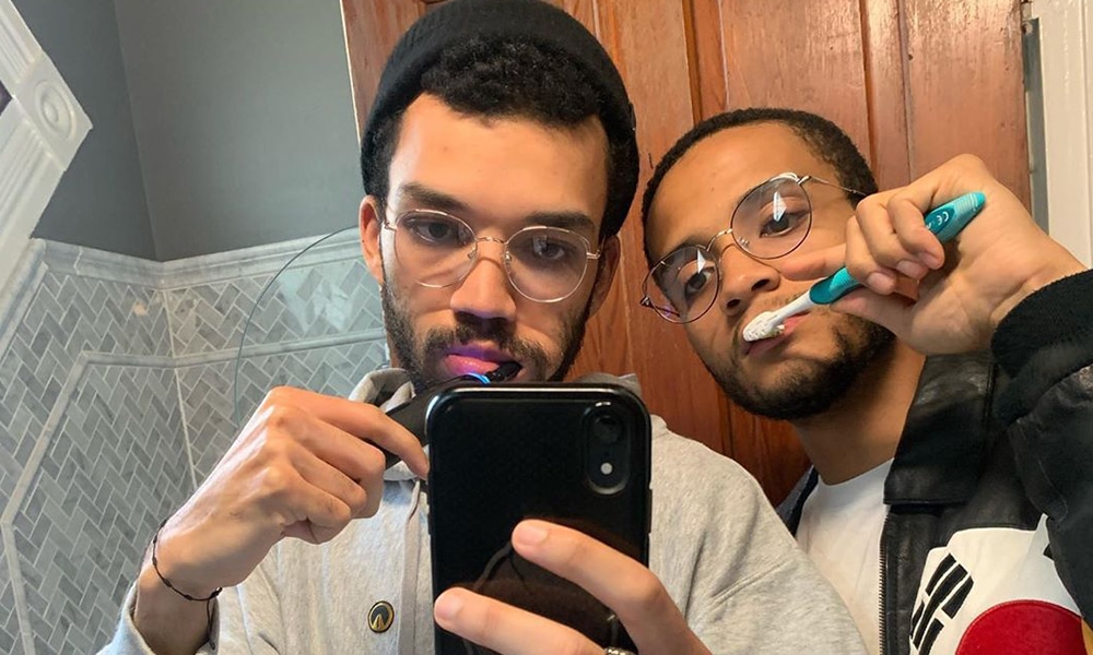 Justice Smith and boyfriend Nicholas Ashe