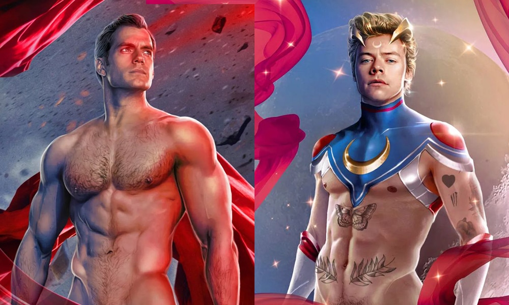 Superhero Hunks as Gods