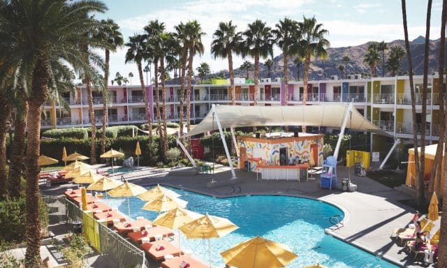 Inside the hotel known as The Saguaro Palm Springs