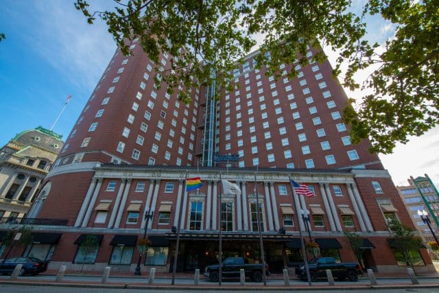 Providence hotel was built in 1922 at 11 Dorrance Street in downtown Providence, Rhode Island RI, USA. Now this building is Graduate Providence Hotel.