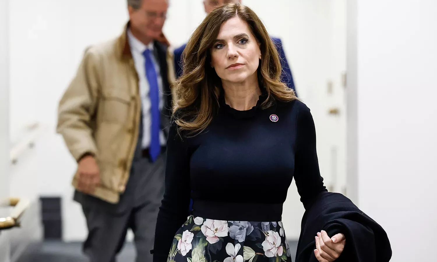 nancy-mace-2023-republican-conference-111924-6216fbae87424b66bee9395df3e382d5 Rep. Nancy Mace departs a House Republican Conference meeting at the U.S. Capitol on Nov. 2, 2023. Anna Moneymaker/Getty