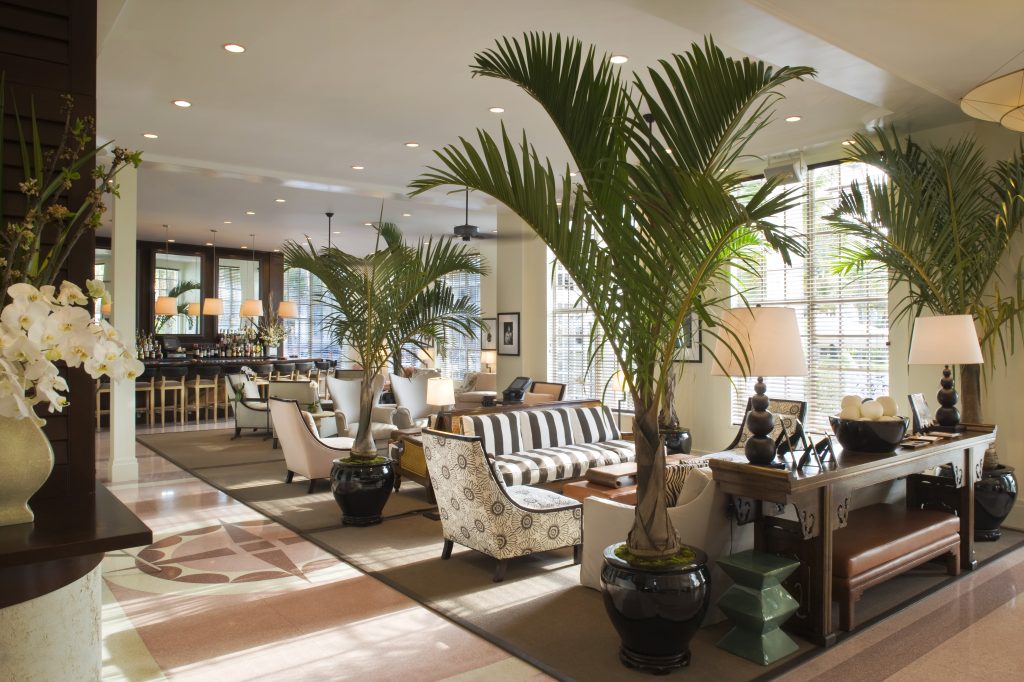 The Lobby of The Betsy Hotel. 