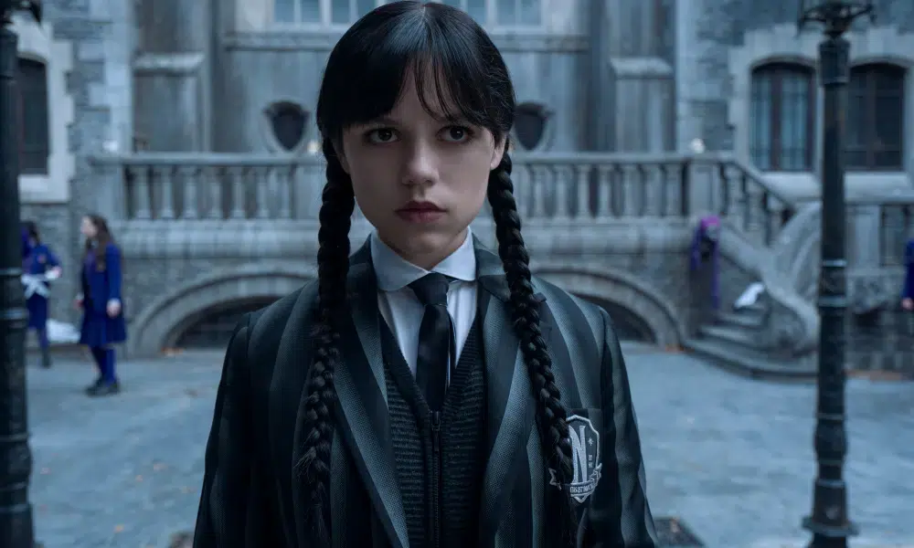 Jenna Ortega for Wednesday on Netflix.