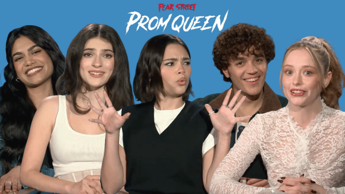 Cast of 'Fear Street: Prom Queen' during a junket in Los Angeles