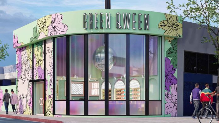 Green Qween Grand Opening Green Qween launches WeHo’s first LGBTQ+ owned cannabis dispensary with art, activism, and a disco ball centerpiece.