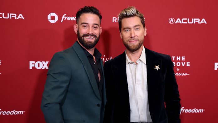 Lance-Bass-Miachael-Turchin-Getty CALIFORNIA - NOVEMBER 25: Michael Turchin and Lance Bass attend the 23rd Annual Christmas At The Grove Tree Lighting Celebration at The Grove on November 25, 2024 in Los Angeles, California. (Photo by Robin L Marshall/Getty Images)
