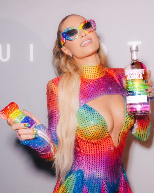 On Friday, June 6th, Paris Hilton raised an Absolut Sliving Cosmo in support of the LGBTQIA+ community backstage at WorldPride Music Festival in Washington, D.C.