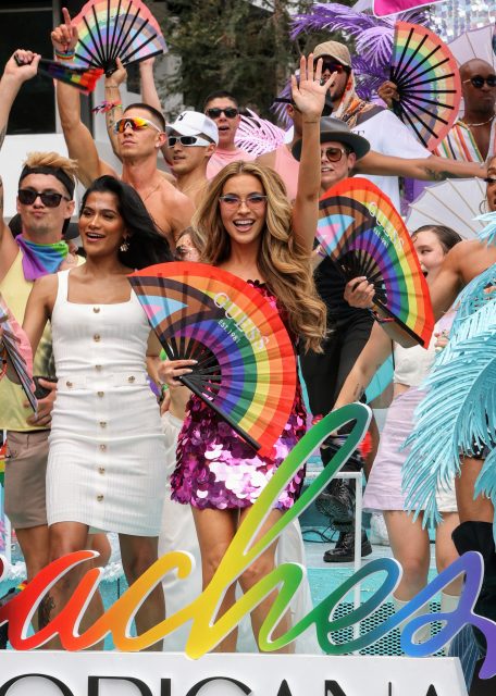 Chrishell Stause is seen at the West Hollywood Pride Parade on June 1, 2025 in West Hollywood, California.