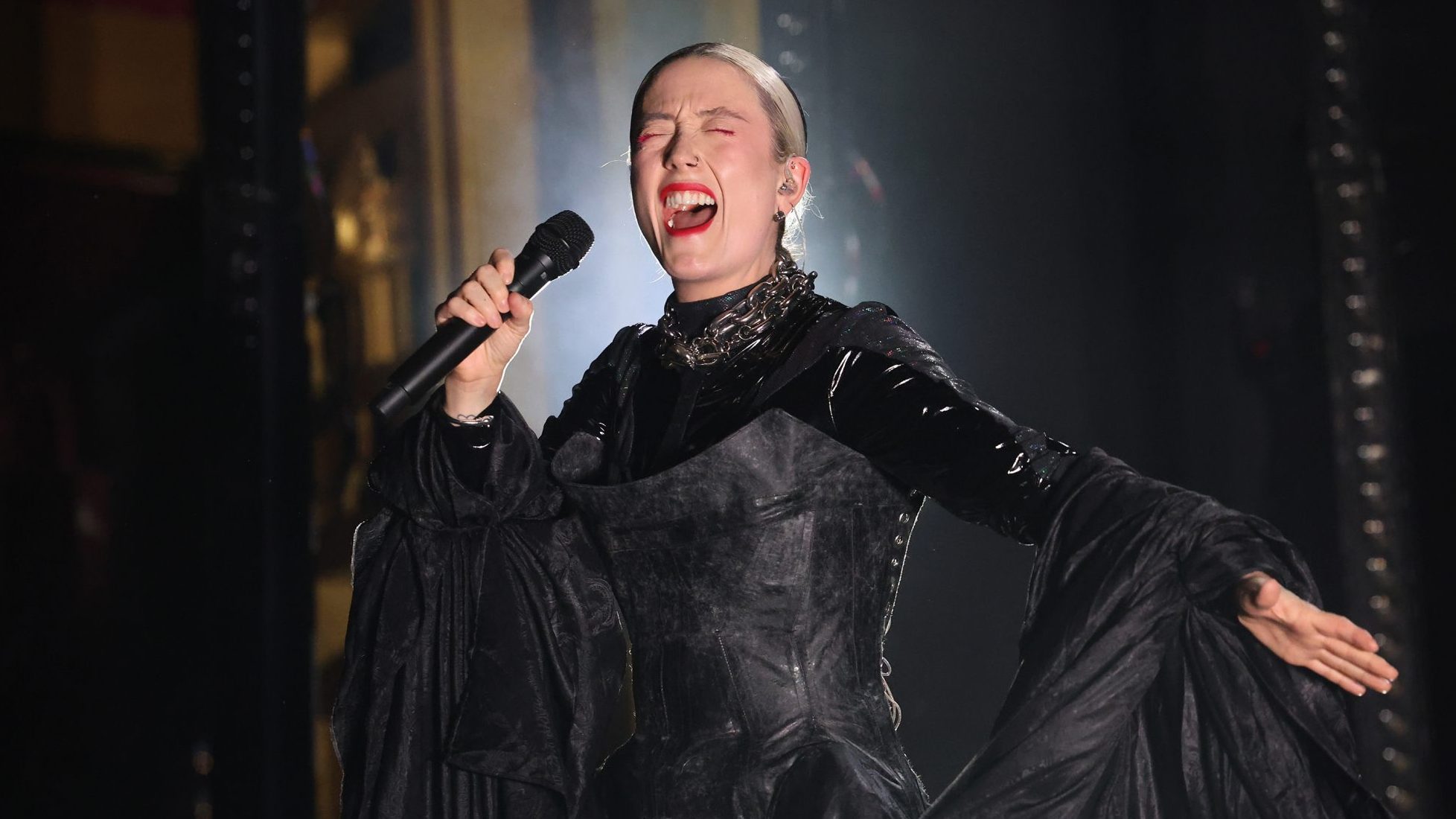 HAYLA performs in concert at Webster Hall on February 07, 2025 in New York City.