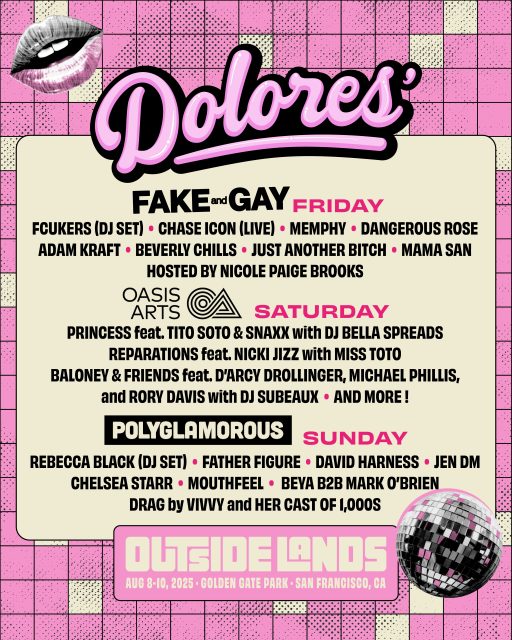 Dolores' Outside Lands lineup.