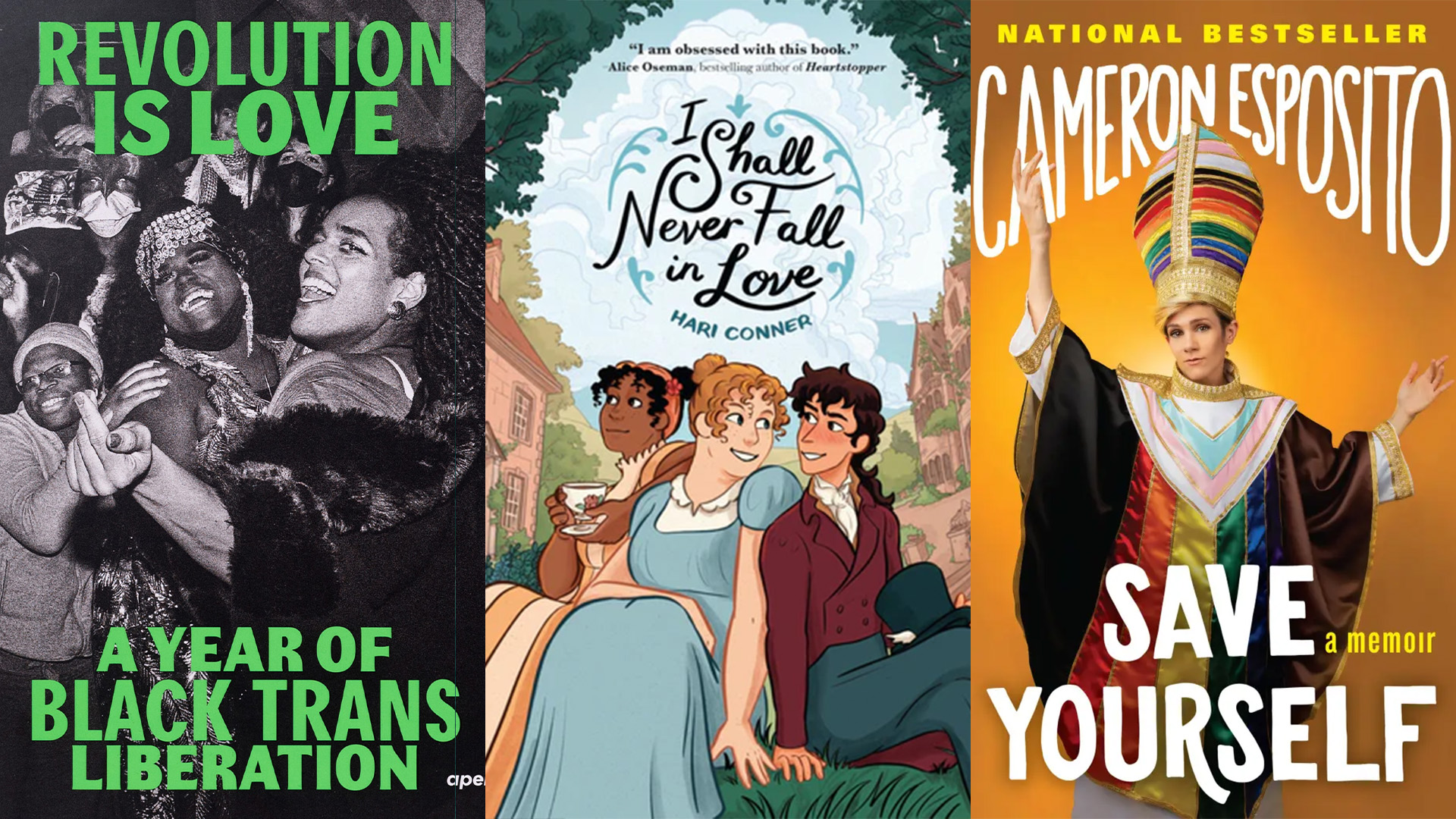 Celebrate Pride with this joyful roundup of LGBTQ+ books, from cozy graphic novels to activist photo collections and delicious queer cookbooks.