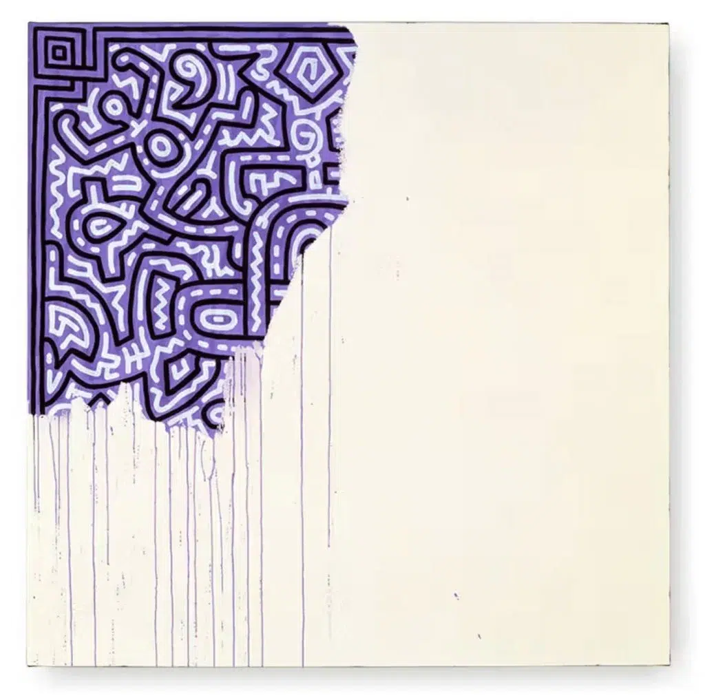 Keith Haring, Unfinished Painting (1989). Photo: © Keith Haring Foundation