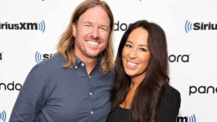 Chip and Joanna Chip Gaines and Joanna Gaines visit the SiriusXM Studios on July 14, 2021 in New York City. (Photo by Cindy Ord/Getty Images for SiriusXM)