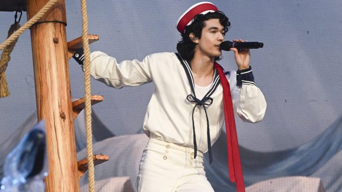 Conan Gray performs during the 2025 Governor's Ball Music Festival at Flushing Meadows Corona Park on June 07, 2025 in New York City.