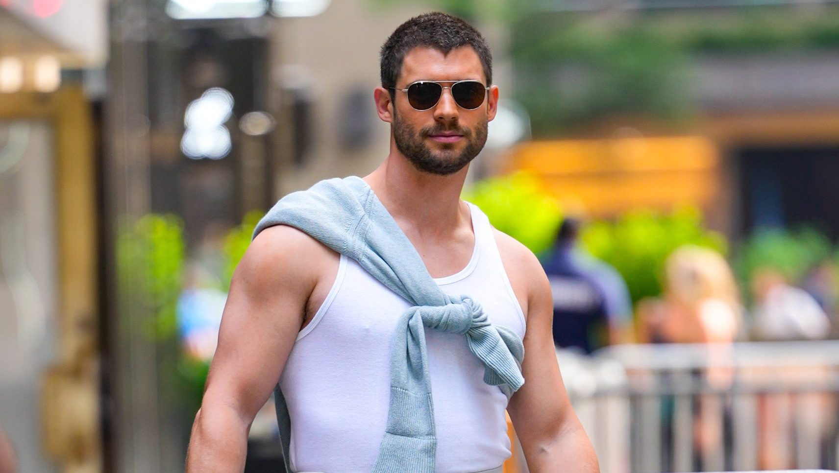 David Corenswet is seen on July 9, 2025 in New York City.
