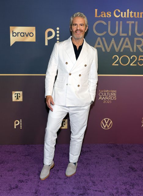Andy Cohen attends Las Culturistas Culture Awards at The Orpheum Theatre on July 17, 2025 in Los Angeles, California. 